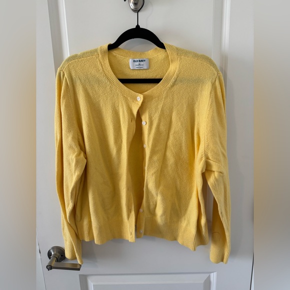 Old Navy Women's Sunny Yellow Cardigan - Picture 1 of 6